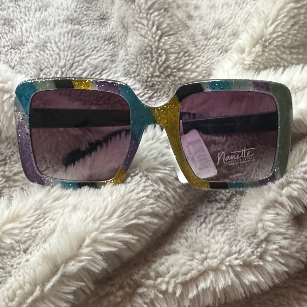 Nannette Multicolor Square Sunglasses